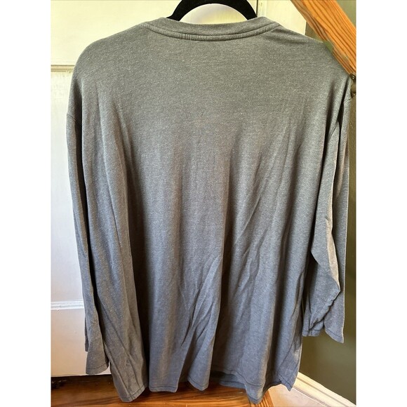 Under Armour Project Rock Shirt Men's 2XL Gray Henley Blood Sweat Respect - Picture 4 of 4